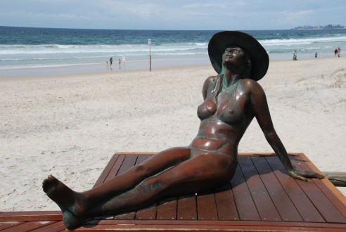 This sculpture is not part of this year's festival, but lives permanently on the Currumbin foreshore.