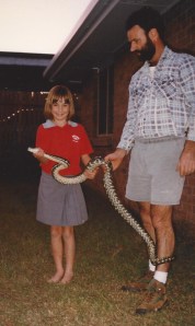 Jess and snake 1996