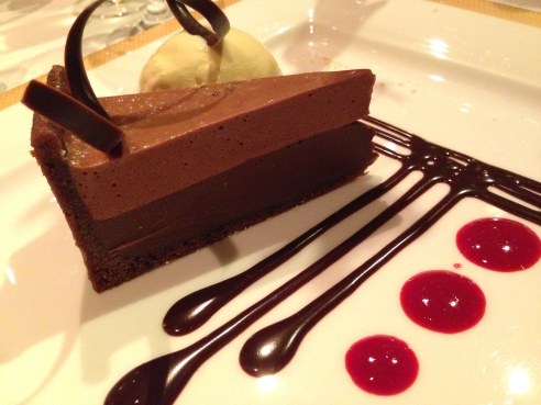 Black-bottomed tart at Todd English.