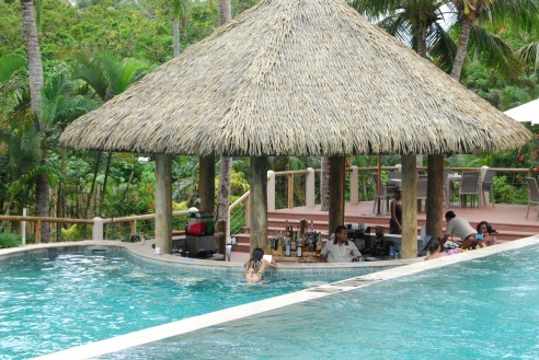 Swim-up bar at Outrigger on the Lagoon Fiji