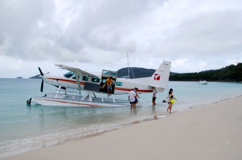 Landing at Whitehaven Beach