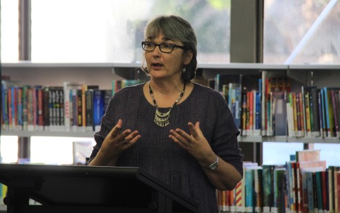 Talking blogging at Corrugated Lines: A Festival of Words in Broome, Western Australia.