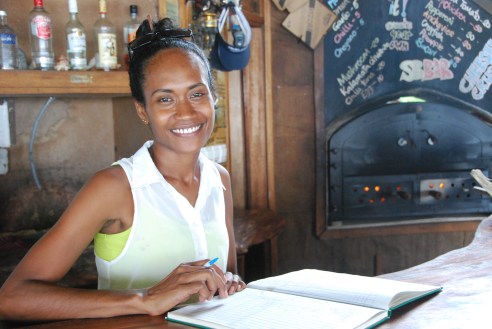 This is Caroline, the receptionist at ....hotel on Gizo.